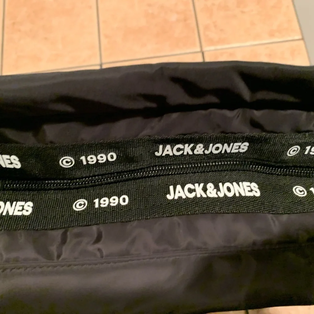 Jack & Jones Zody Tote Bag in Black NWT
